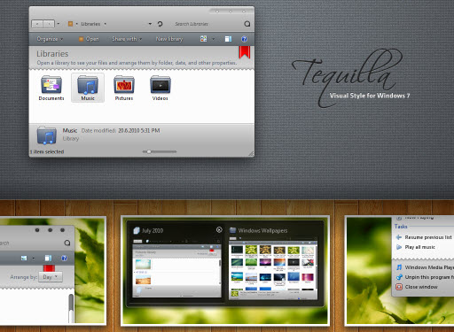 Tequilla : Dark Theme for Windows 7