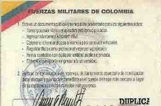 Duplicado libreta militar colombia 2017