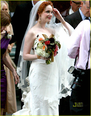 christina hendricks wedding pictures. christina hendricks wedding