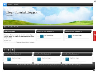 Black n White 4.0 blogger template