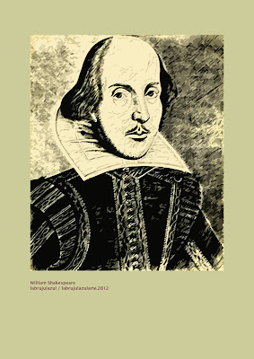 Imagen 02. labrujulazularte 2012/04/11 Montaje grafico para Post: El mundo a través de Shakespeare. Londres 2012.