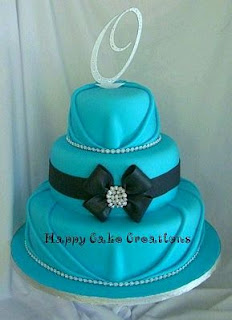 Aqua Blue Wedding Cakes