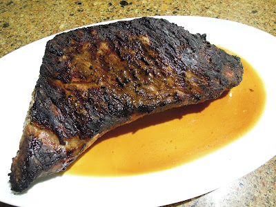 grilled tri tip after 10-minute rest