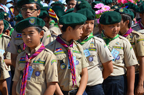 Cambodian boy scouts