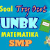 Pelajaran Matematika Soal Try Out UNBK SMP