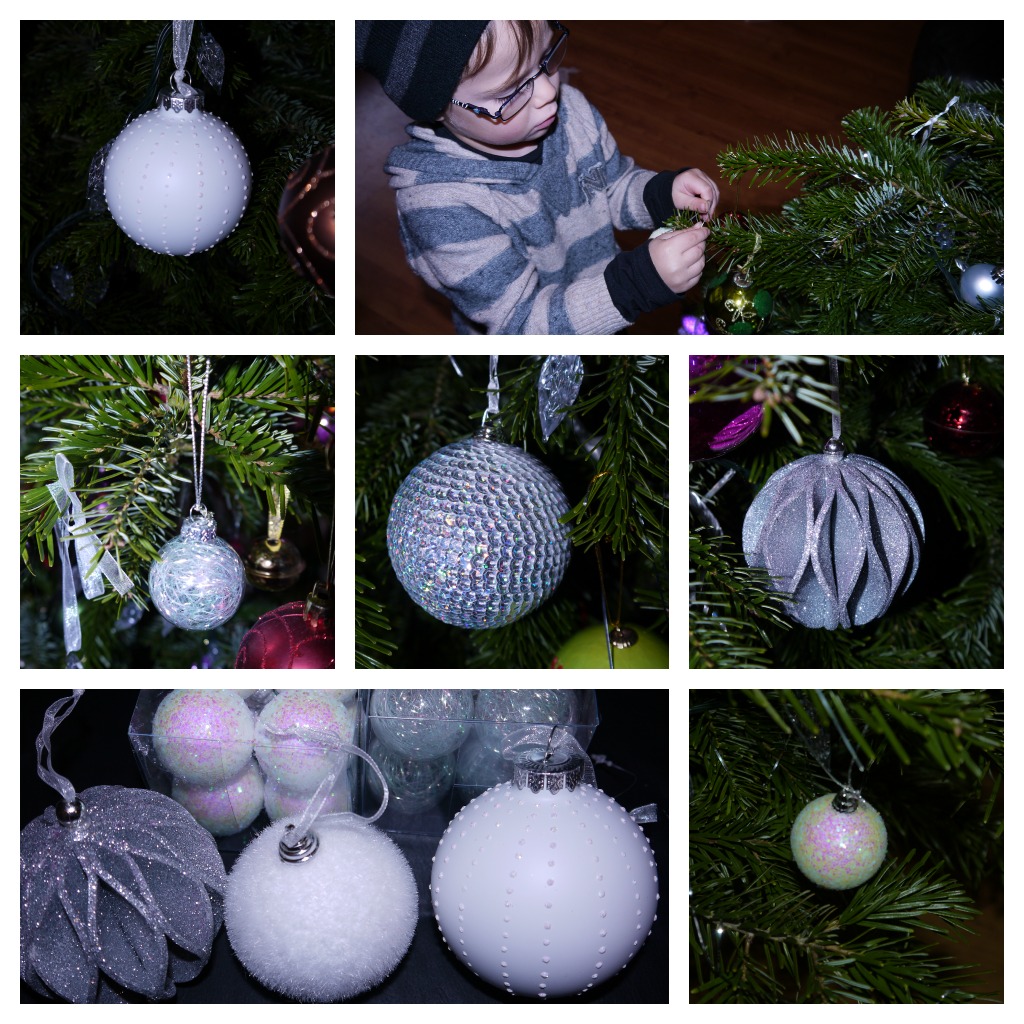Inside the Wendy House Christmas  Tree Baubles from Wilkinson
