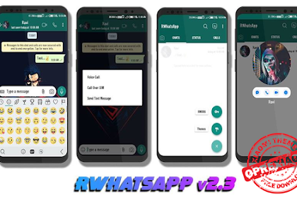 Download RWhatsApp v2.3 Bugs Fix Versi Terbaru Gratis By Ravi Mods