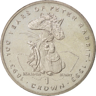 Gibraltar Coins Crown, Benjamin Bunny, The Tale of Peter Rabbit