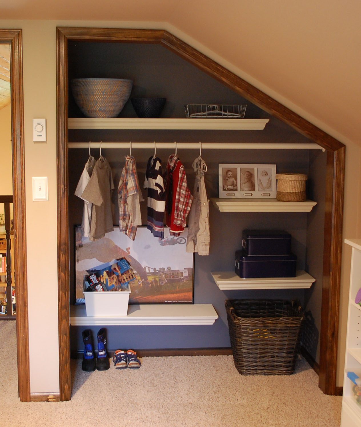 will work for decor: Progress - Big Boy Closet