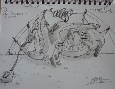 Awesome Graffiti Sketches 2010