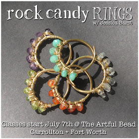 Rock Candy Rings jewelry making class