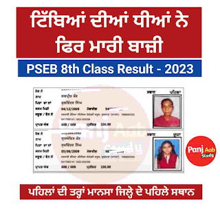 8th Class Result 2023 Punjab Board