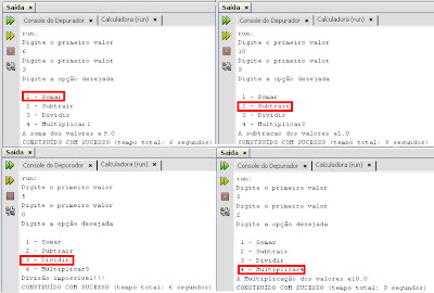 Exercício 1 calculadora no NetBeans