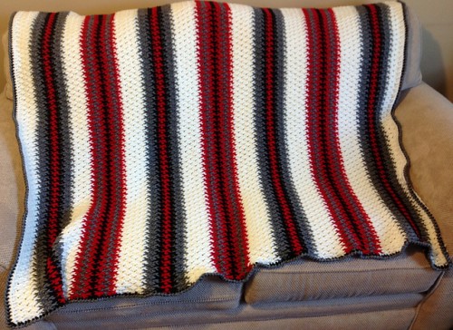 Textured Stripes Throw - Free Pattern