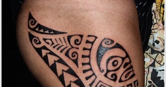 Gambar Tato  Batik  Di  Lengan  Simpel  Gambar Hitam HD