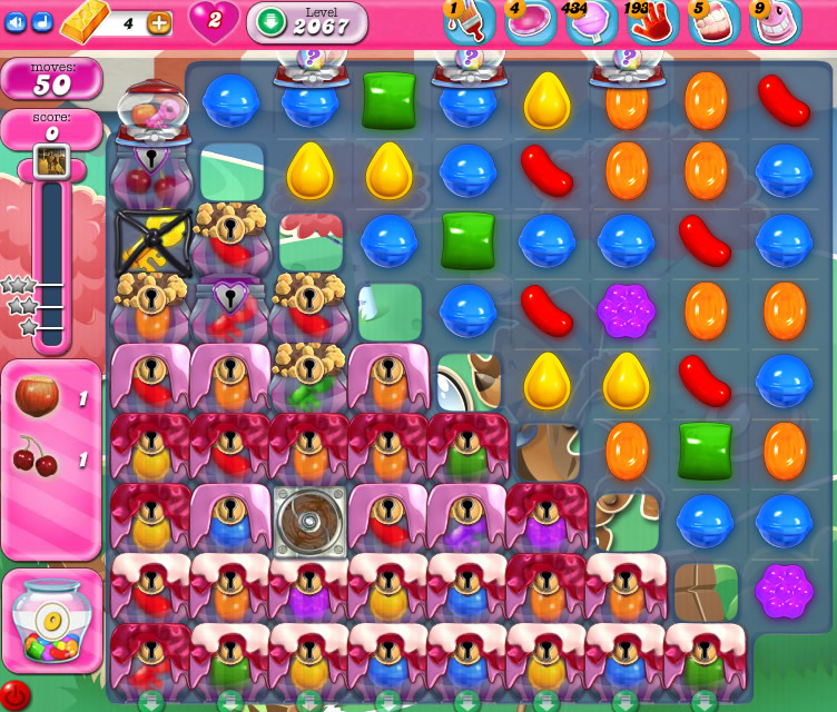 Candy Crush Saga level 2067