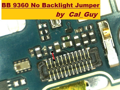 Blackberry 9360 Back light Jumper Solution