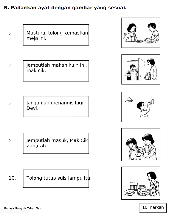 Marilah belajar bahasa bersama dengan cikgu Lee: Latihan 