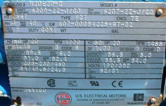 Ac Motor Nameplate3