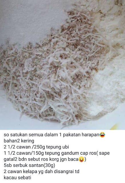 Biskut Raya Kuih Bangkit Kelapa    Bulan Cara Cikgu Azlina 