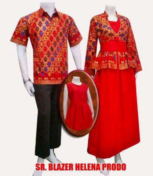  Baju Sarimbit Gamis Batik Model Setelan Rok Blouse Baju 