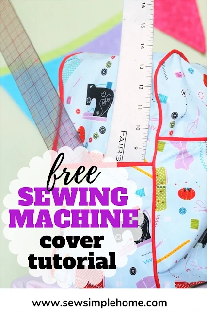 Learn step by step how to sew a custom sewing machine cover pattern for your sewing machine.  No matter what brand or style you have.