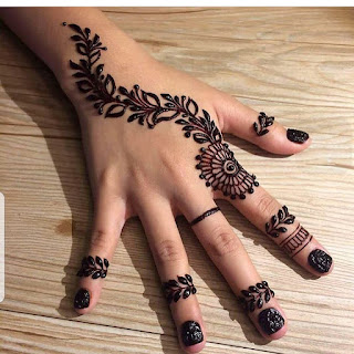 Finger mehndi design easy and beautiful