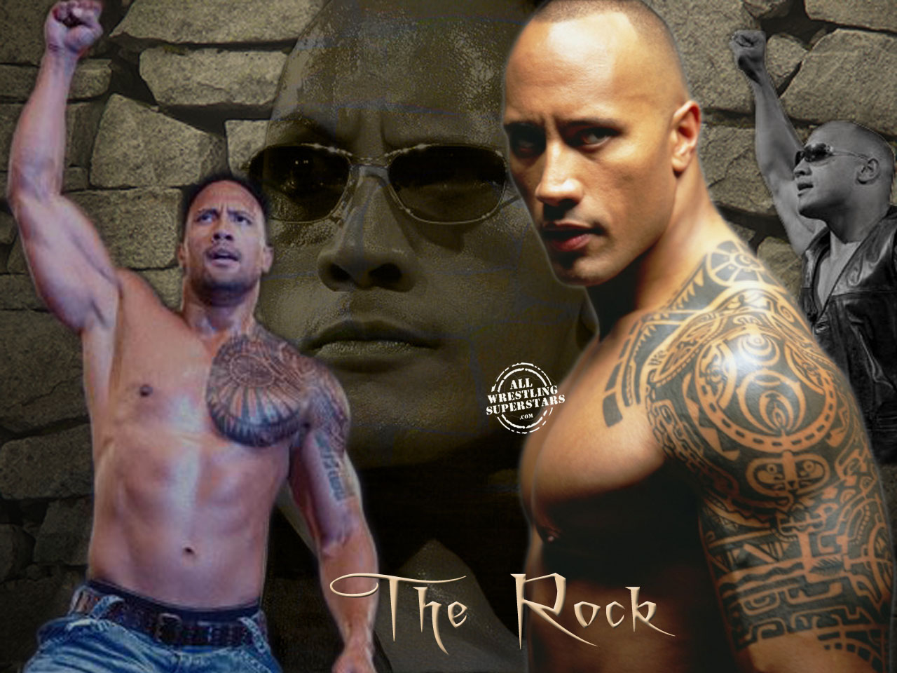 Wrestling Hits: The Rock Wallpaper