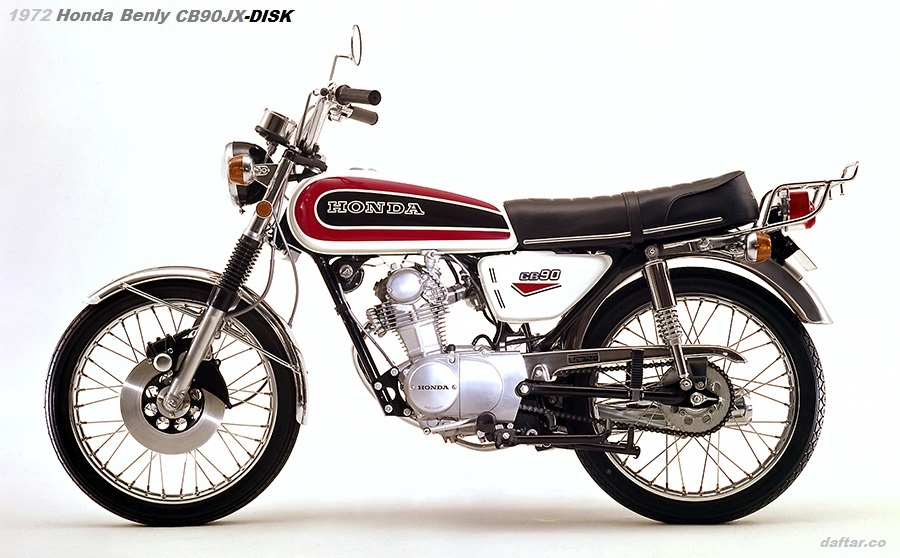 Honda Benly CB90JX-DISK 1972 white
