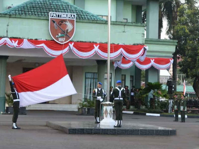 Kodam Pattimura Laksanakan Upacara Peringatan Hari Kemerdekaan RI ke 73