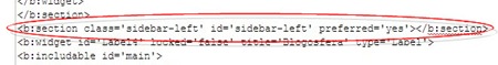 sidebar definida
