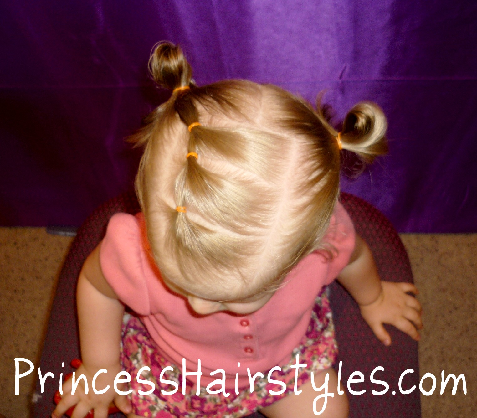 Toddler Hairstyles, Elastic Braid Pigtails  Hairstyles For Girls 