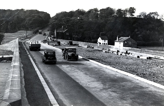 Widening of Brockholes Bridge, Preston, in 1937