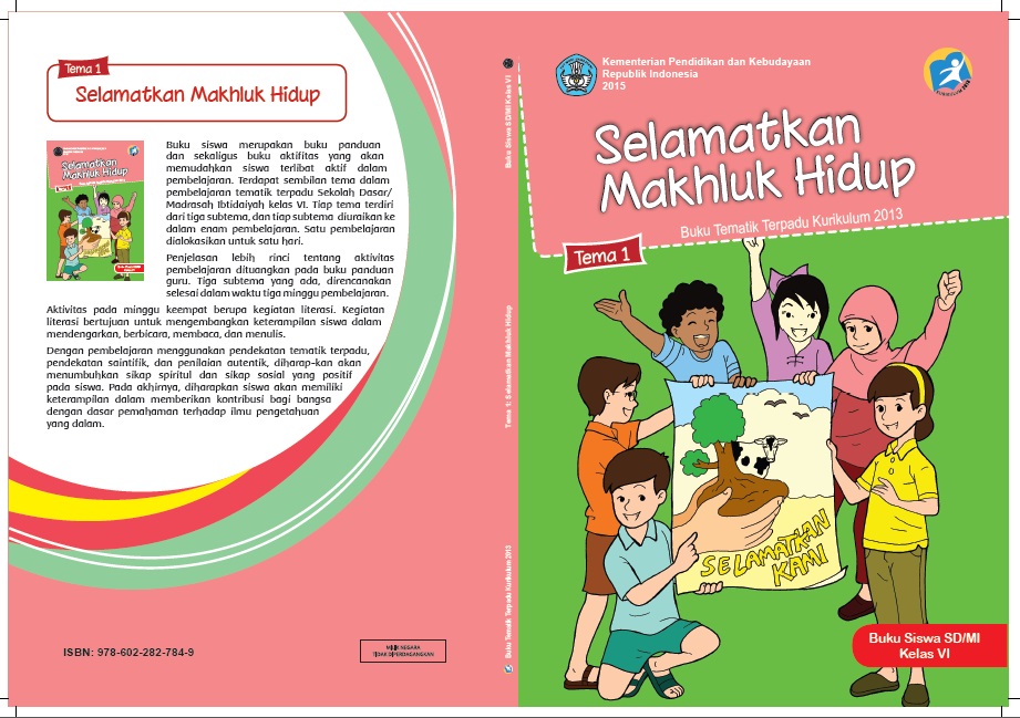 Download Buku Tematik Kelas 6 Tema 1 (Selamatkan Makhluk 