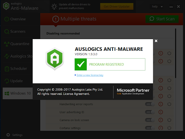 auslogics anti-malware 2016 key