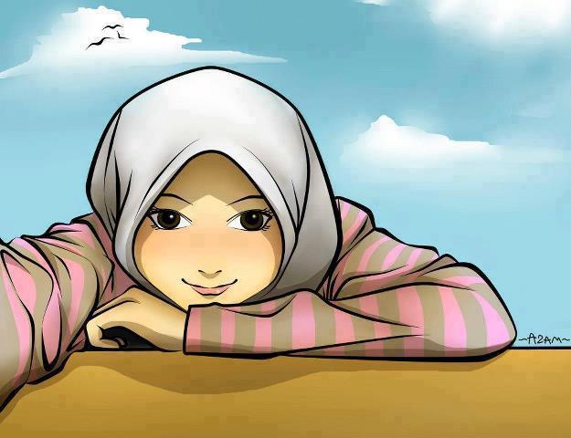 Kumpulan Gambar Kartun Akhwat Wanita Muslimah Cantik