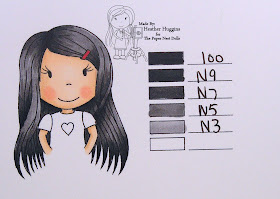 Heather Huggins - The Paper Nest Dolls - Copic Hair Color