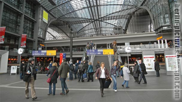 South Entrance of Berlin Central Station in Tiergarten, Germany