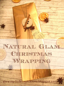 Pacchetto regalo per Natale Natural Glam - titolo - My Little Inspirations
