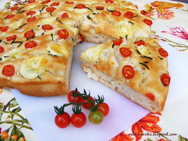 Focaccia com Tomate Cereja