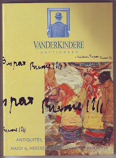 Catalogue, Vanderkindere Auctioneer, année 2001
