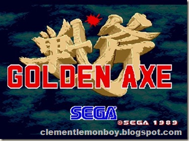 Golden Axe Start Menu