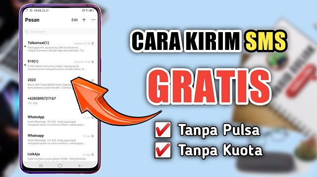 Cara SMS Gratis Tanpa Pulsa dan Kuota