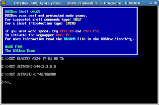 Tela do DosBox