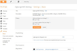 Blogspot Settings (Basic) Explained