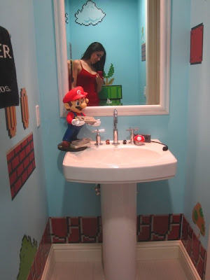 diseño baño mario bros