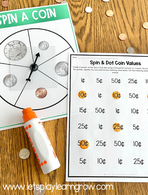 Spin and Dot Coin Values