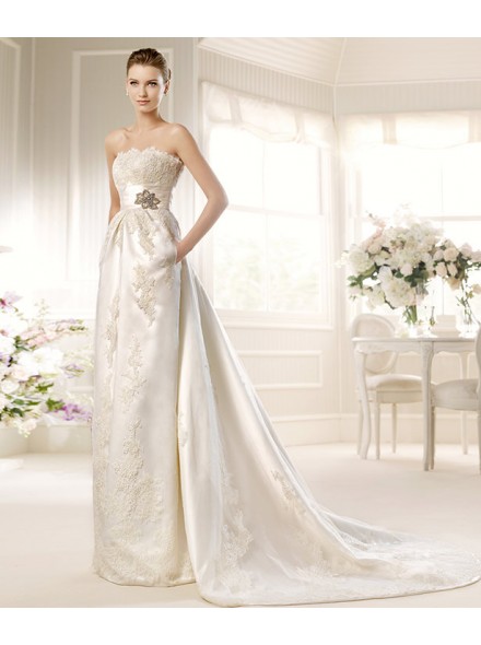  Silk wedding dress