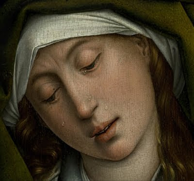 El descendimiento de Rogier van der Weyden (detalle)