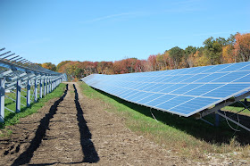 the solar farm at Mount St Mary's Abbey as it was being installed in Aug 2013